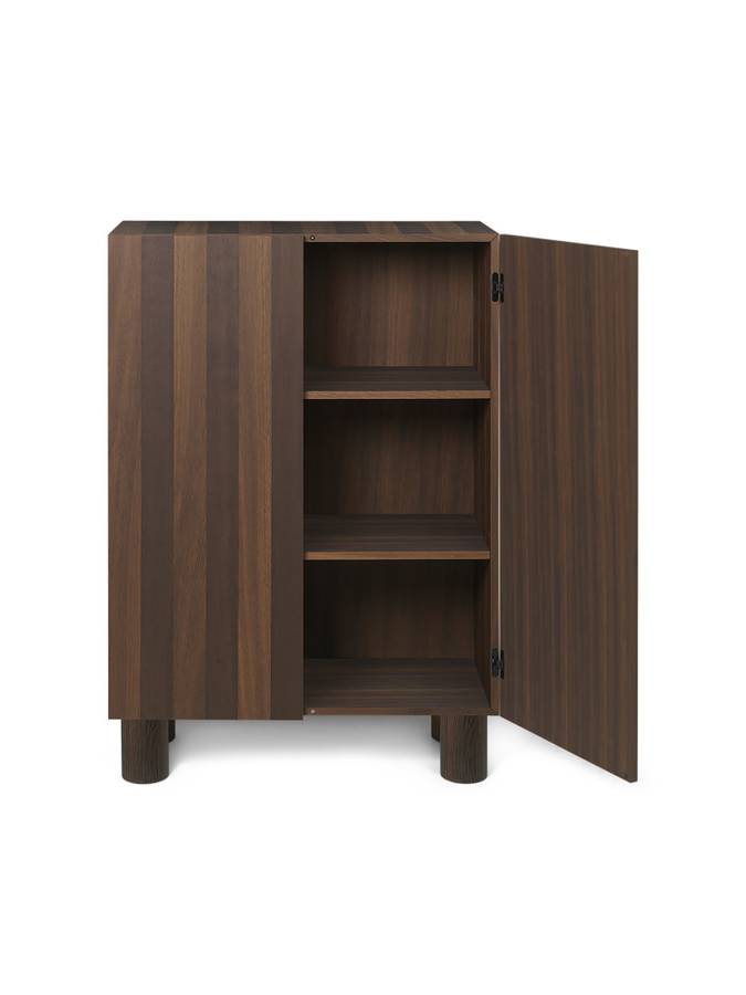 ferm Living Post Storage Cabinet Smoked oak, Eik Skap med dører