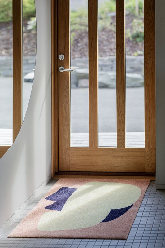 HEYMAT 81 x 122 X Sight Unseen Peach Door Mat Dørmatte teppe