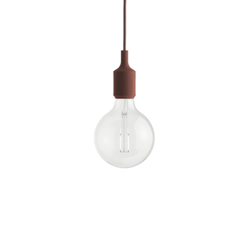 MUUTO E27 Pendant Lamp, Deep Red, Rød Taklampe Pendel