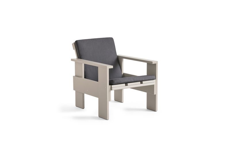 HAY Crate Folding Cushion Lounge Chair, Anthracite Foldet Pute