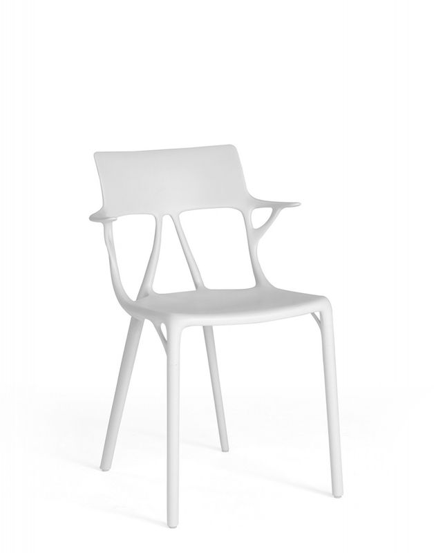 Kartell A. I. Chair White, spisestol, hvit