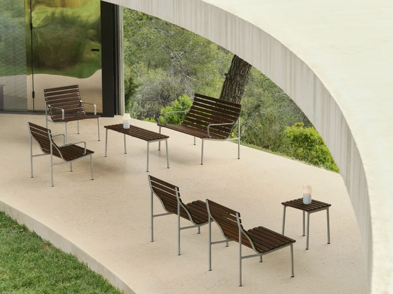 HAY Traverse Bench Heat treated oiled ash, Ask Benk utebenk