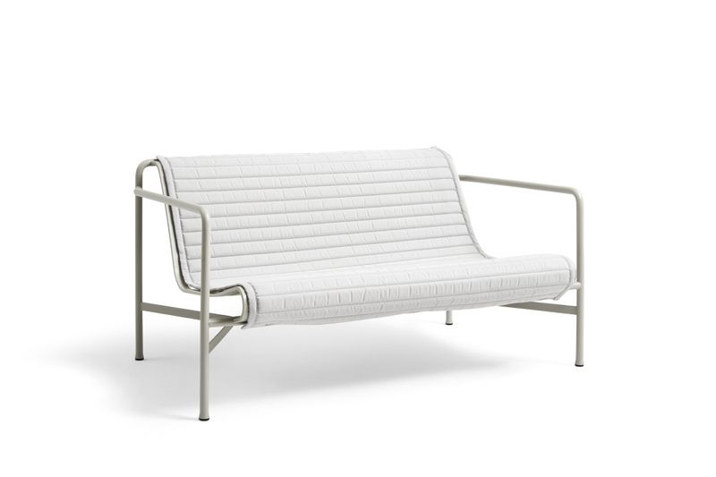 HAY Palissade Quilted Cushion Lounge Sofa Sky Grey, pute