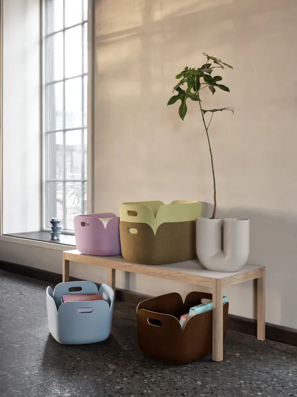 Muuto Restore Basket 48 x 35 Dark Brown, Oppbevaring brun