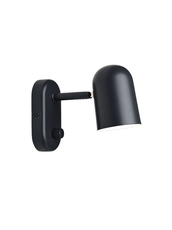 Northern Buddy Wall Lamp Black, svart vegglampe