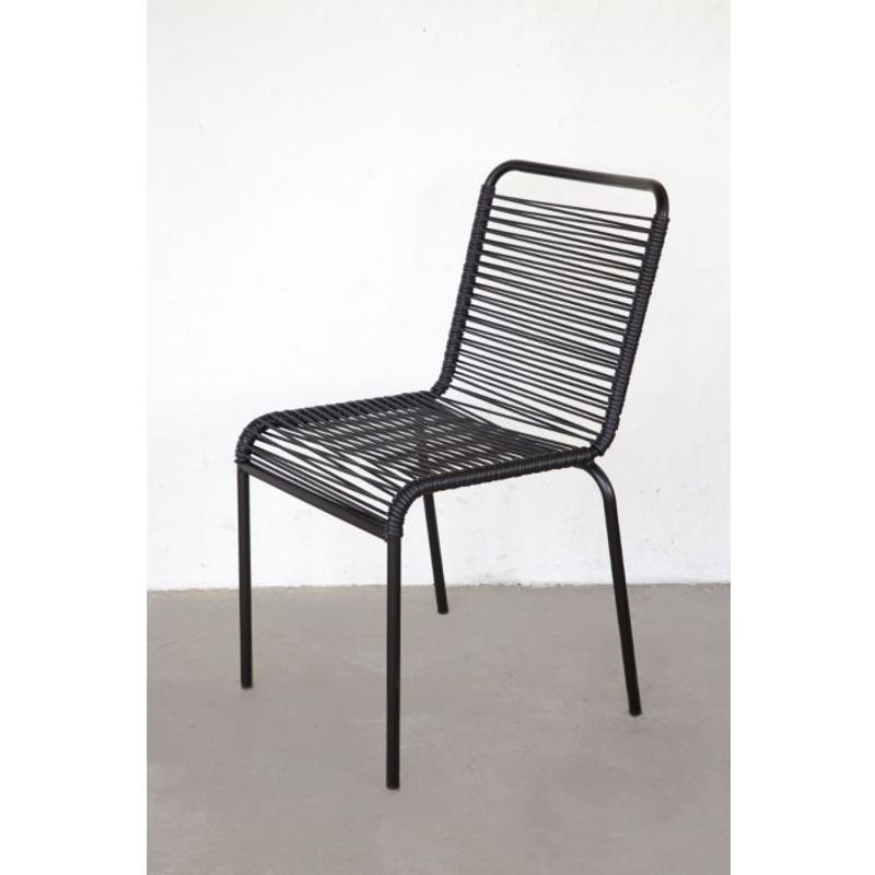 Fiam Mya Dining chair Utestol Black, Svart Spisestol