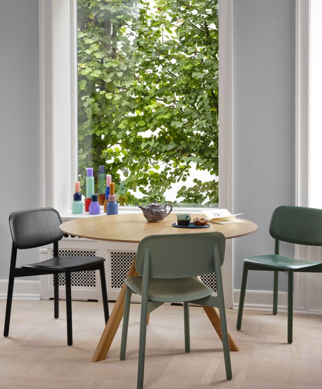 HAY CPH20 Ø 120 cm Table WB lakk oak, Spisebord i Eik