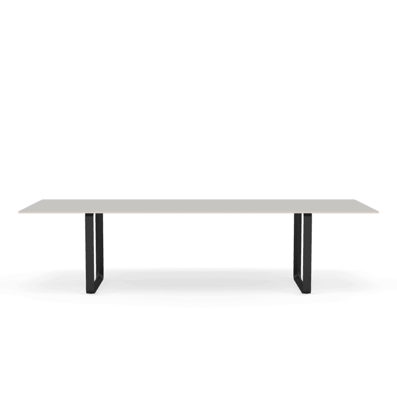 Muuto 70/70 table 295 cm Spisebord, Black Base, Svarte ben