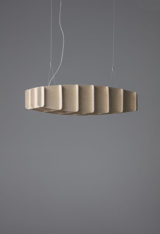 Pilke Ristikko 95 pendant Lamp Birch, Bjørk Taklampe Pendel
