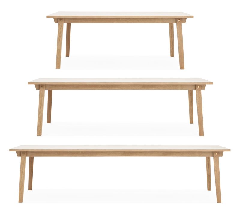 Normann Copenhagen Slice Dining Table 90 x 200 cm Oak, Eik